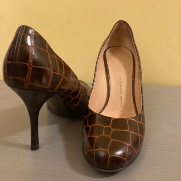 Giuseppe Zanotti Brown Crocodile embossed pumps, size 41 - Picture 2 of 3